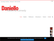 Tablet Screenshot of daniello-comedy.de